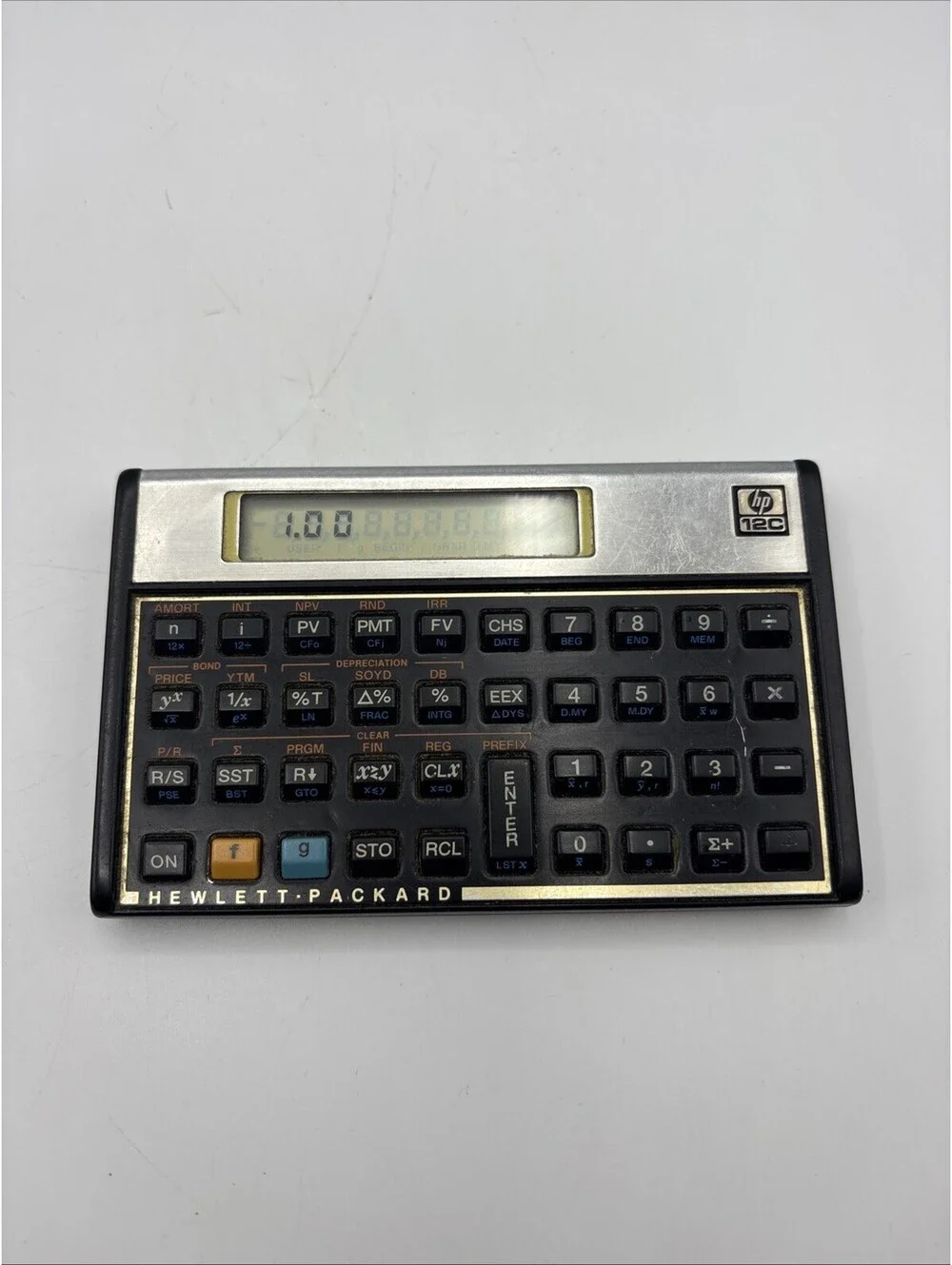 Vintage Hewlett Packard HP 12C Financial Calculator